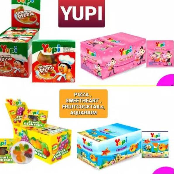 

Star 11.11 Yupi Box isi 12 Pcs / Yupi Pizza / Yupi Sweet Heart / Yupi Cocktails / Yupi Aquarium / Pu