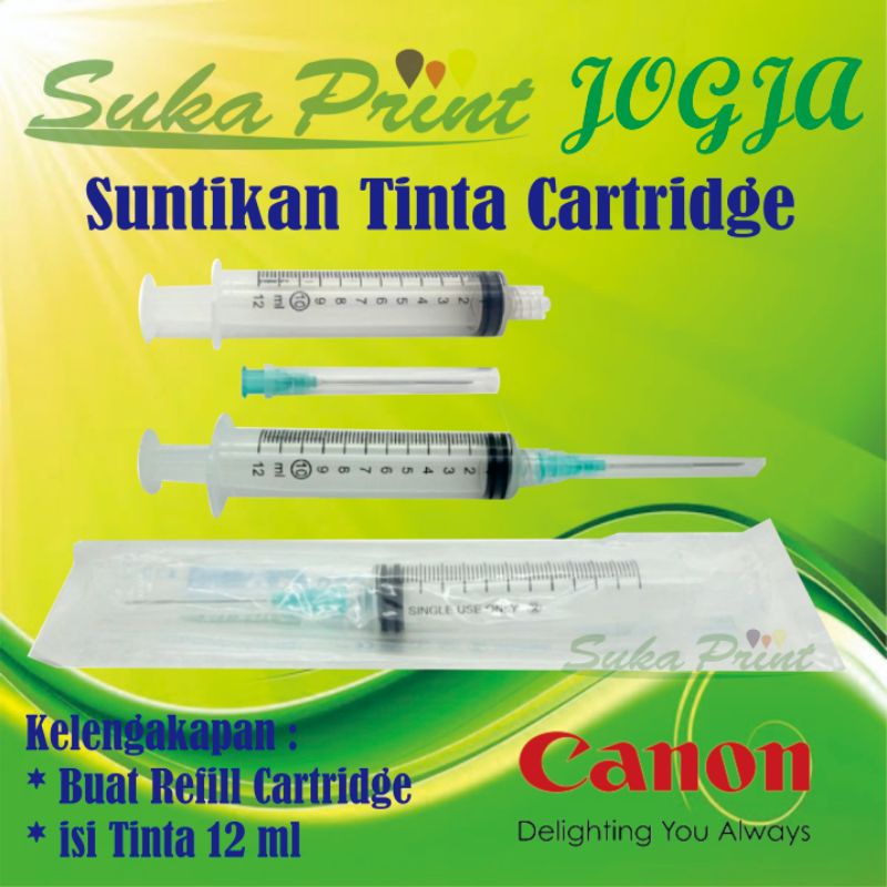 Suntikan Refill Tinta Cartridge