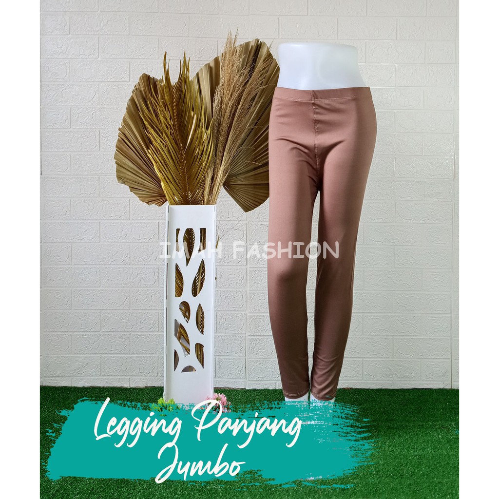 CELANA LEGGING PANJANG WANITA POLOS BAHAN SPANDEK CELANA LEGGING XL-XXL BB 35-90kg MURAH BISA COD