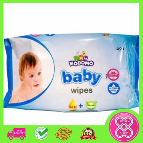 Tisu basah baby Cussons 50's / Tisu basah Kodomo 50's / Baby Wipes