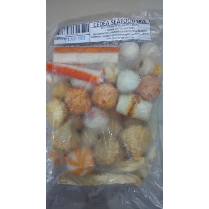 

Sea Food Mix Merk Cedea Dengan 10 Jenis Olahan - BARU