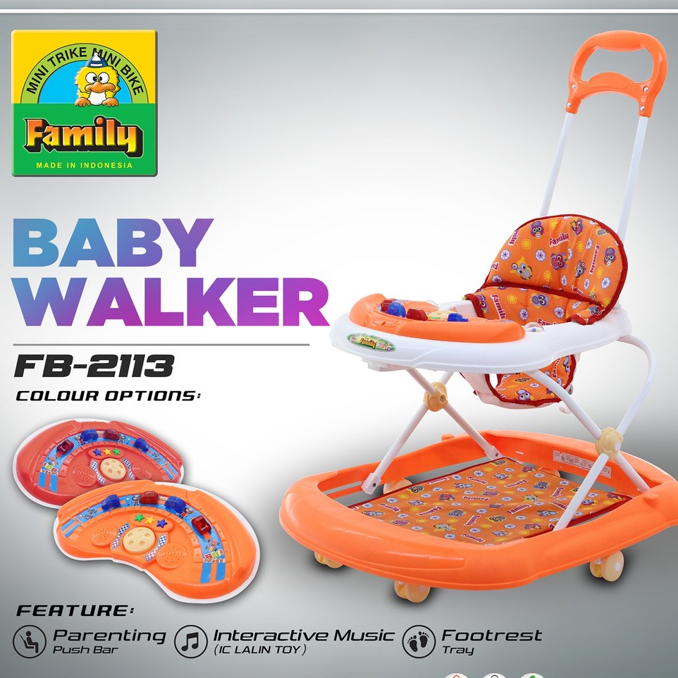 Baby Walker Apollo Alat Bantu Jalan Bayi Family 2213 D