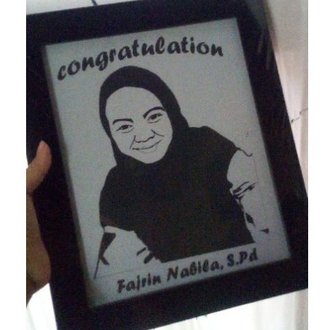 kado ultah/wisuda/souvenir/gift/line art