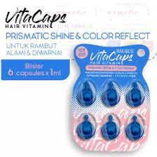 Makarizo Vitacaps Hair Vitamin Long &amp; Strong - Vitamin Rambut Kapsul 6x1mL untuk rambut kering rusak