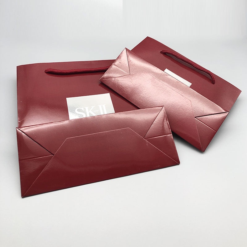 

T10 SKII Suitable For Original Skii Red Gift Bag Handbag Sk2 Counter Paper Bag Shopping Gift Packagi
