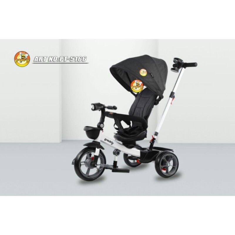 Sepeda Trike Stroller Pacific 5166 Sepeda Anak Tiga Roda Dorongan