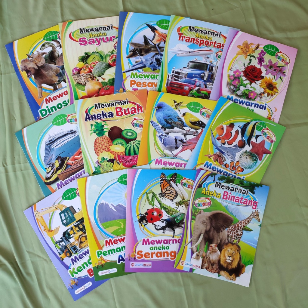 BUKU MEWARNAI UNTUK PAUD DAN TK( ukuran buku besar)