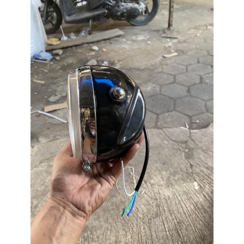 BATOK LAMPU CB125 SET REFLEKTOR LAMPU DEPO PESEK ORIGINAL CB125 IMPORT