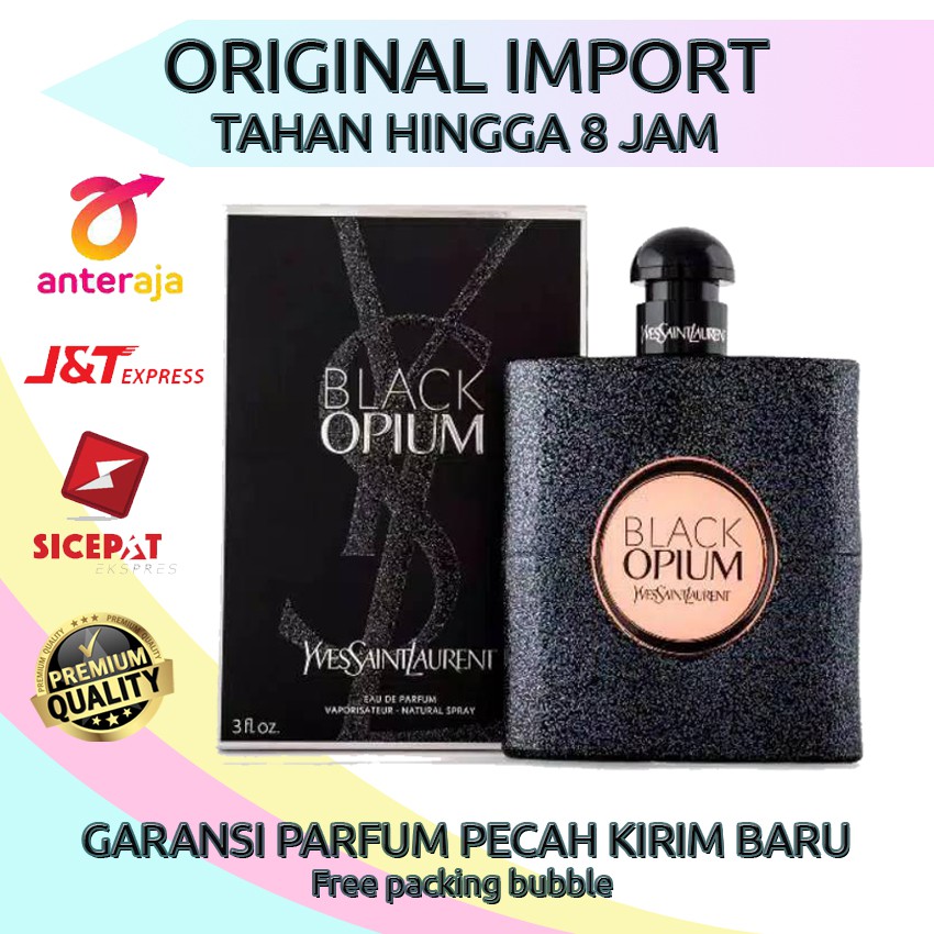 BLACK OPIUM PARFUM YSL BLACK OPIUM ORIGINAL IMPORT 100ML PARFUM UNISEX PARFUM WANITA TAHAN LAMA