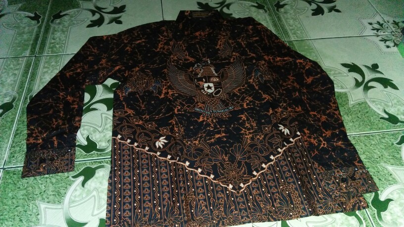 Garuda Batik Lengan Panjang Pendek Full Furing Katun Halus Sragenan Hq Size M-xl Batik Solo Sm Batik