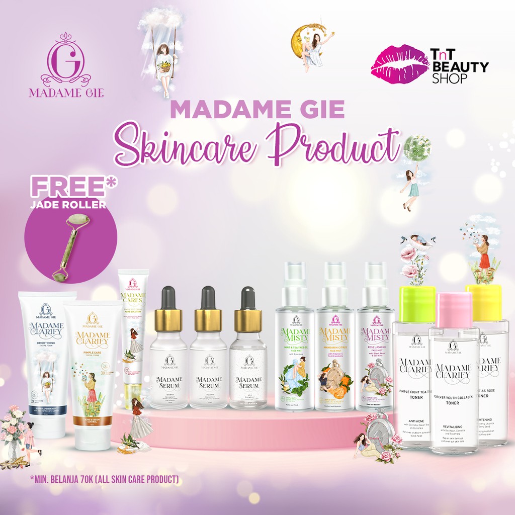 Madame Gie Skin Care Clarify Face Toner Facial Foam 100ml Serum