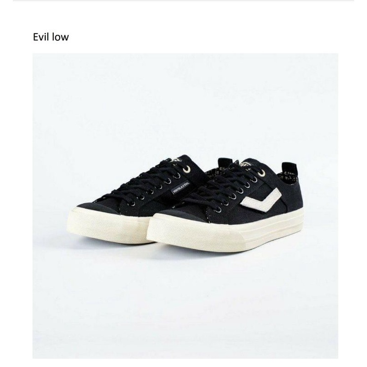 Ventela x evil low//Sepatu ventella pendek//Sepatu hitam
