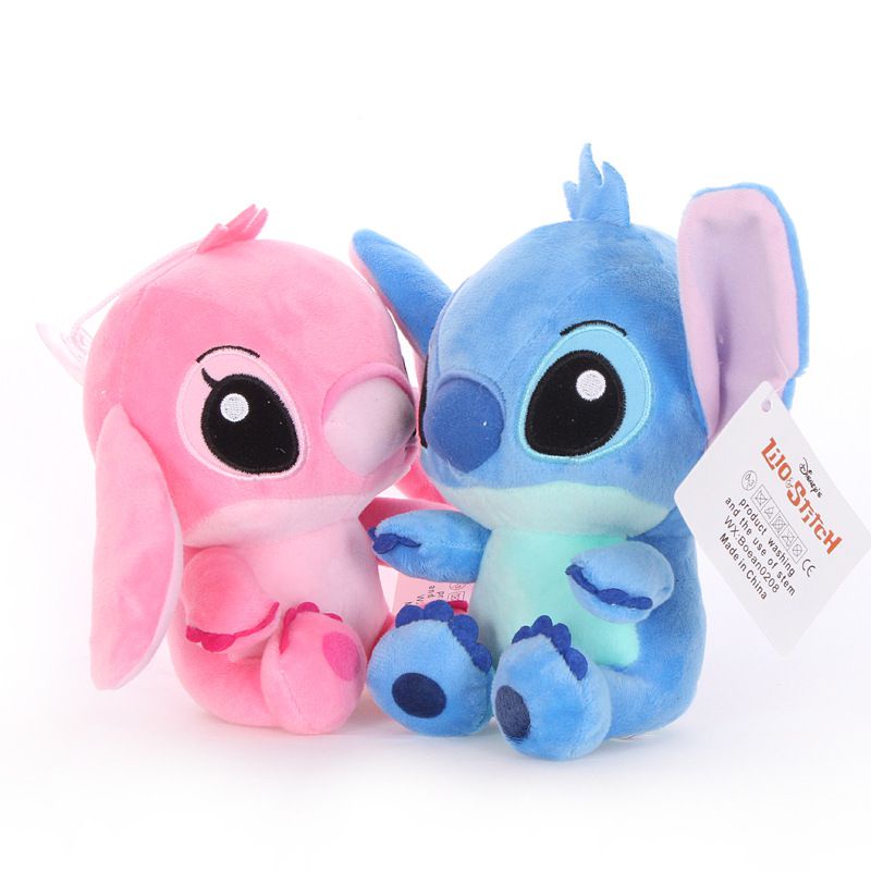 Lilo And Stitch Plush Toy 20CM Lembut Lucu Sentuh Boneka Gambar Boneka Hadiah Mainan Anak