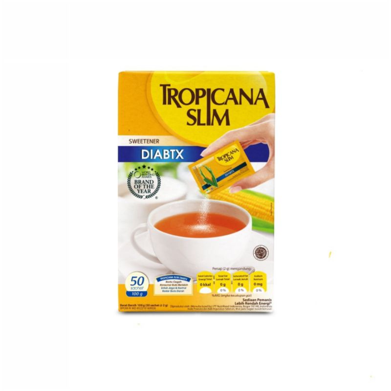 

Tropicana Slim Diabtx Isi 100 sachet / 50 sachet / 25 sachet