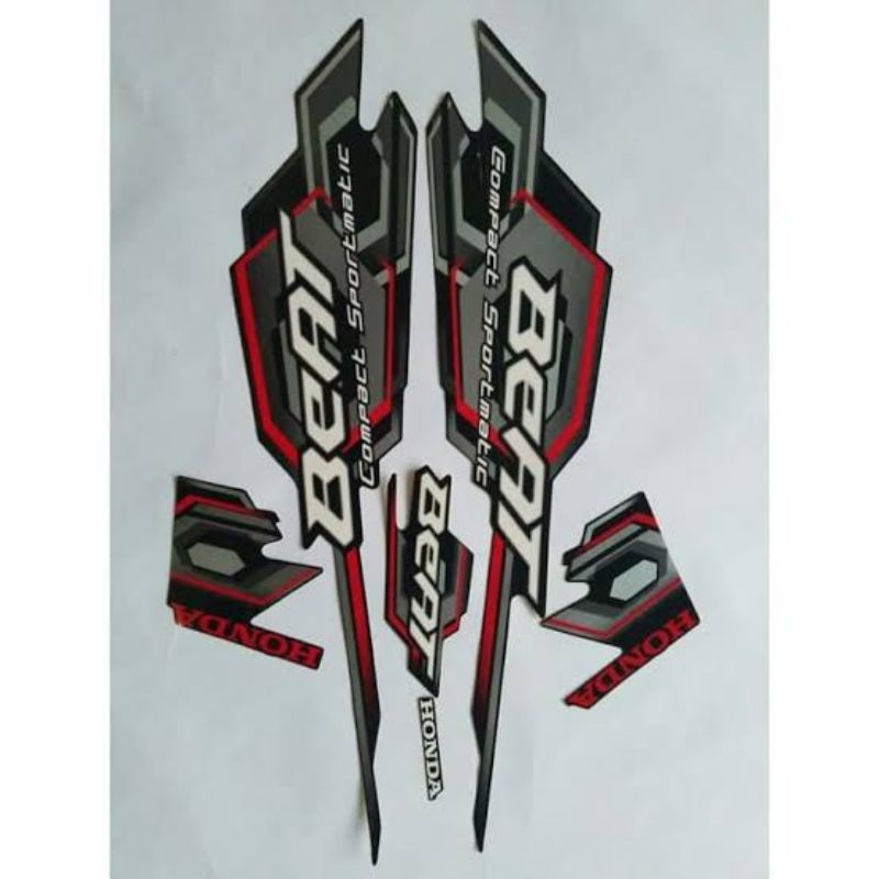 (BAYAR DITEMPAT) Striping Beat Karbu 2007 2008 Striping Lis stiker Standar Ori Honda Beat 2007 2008 
