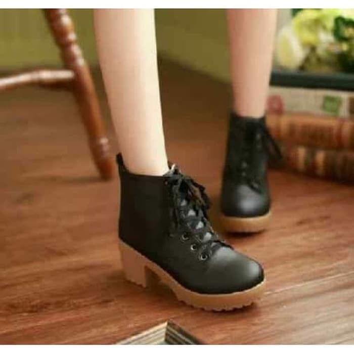 QY70 Sepatu Boot Wanita Korean Korea Style Bot Boots Murah Perempuan Mes Sneaker Sr But New Boo