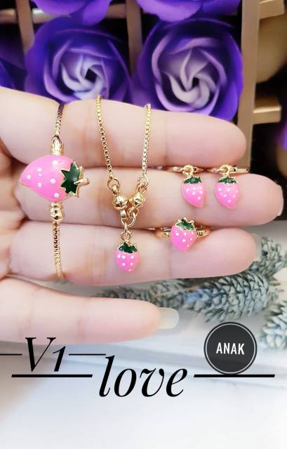 Xuping set perhasan lapis emas 18k 0620i