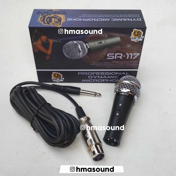 Mic Microphone Kabel BMA SR-117 Kendang