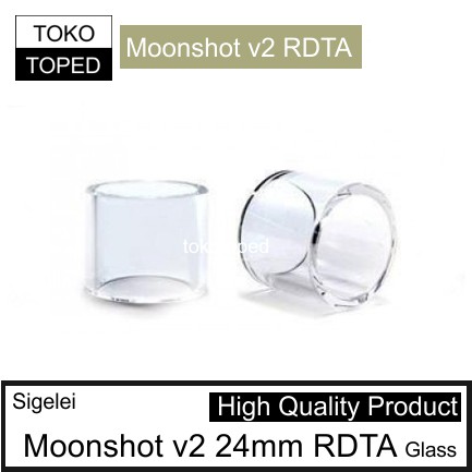 Sigelei MOONSHOT V2 24mm RDTA Replacement Glass | 24 kaca pengganti