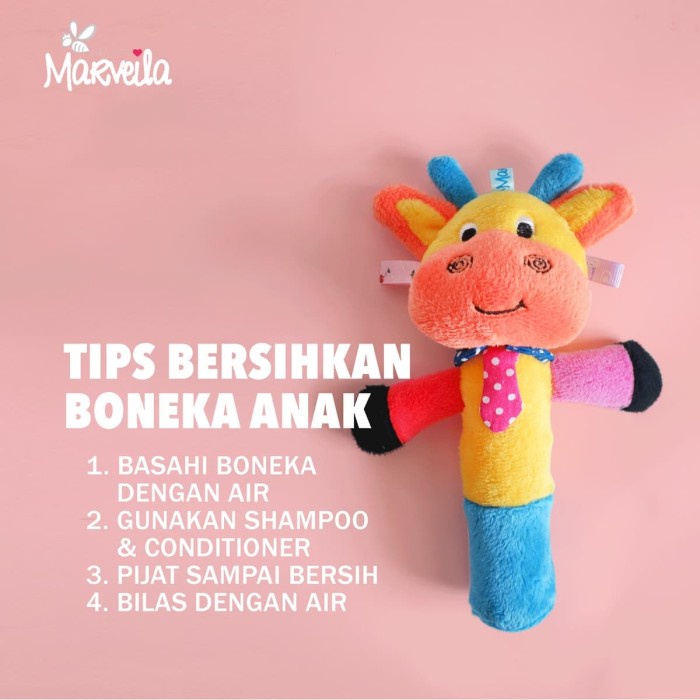 Marveila Rattle Squeeze Stick Taggies Mainan Tangan Bayi Baby Rattles