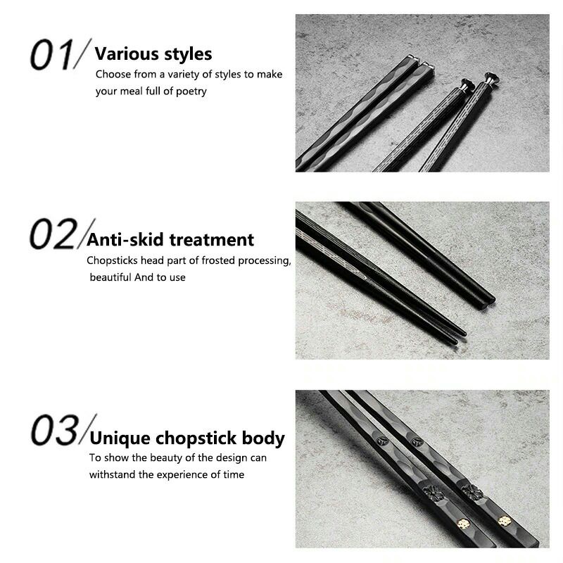 Alat Makan Sumpit Japanese Style Reusable Chopstick Usemd 5 Pasang 01bpp