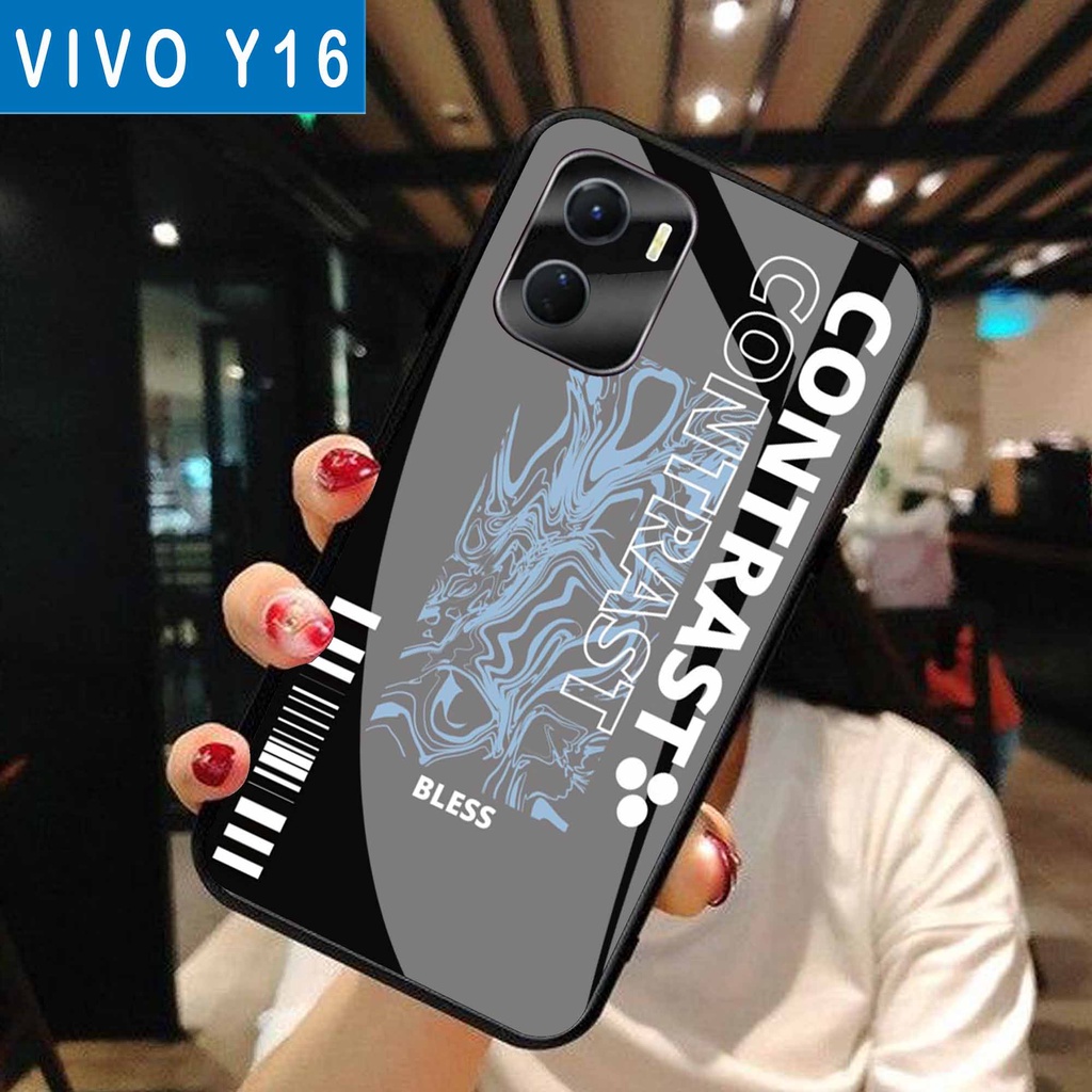 (S119) SoftCase Glass VIVO Y16 - casing Terbaru handphone - VIVO Y16  - pelindung handphone - VIVO Y16