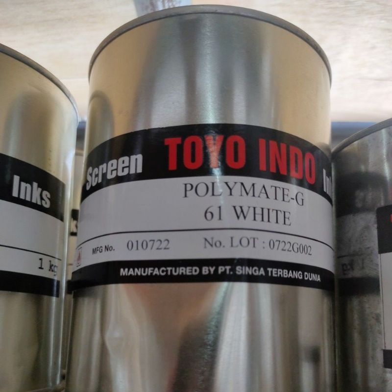 Cat sablon plastik Toyo polymate 100gram