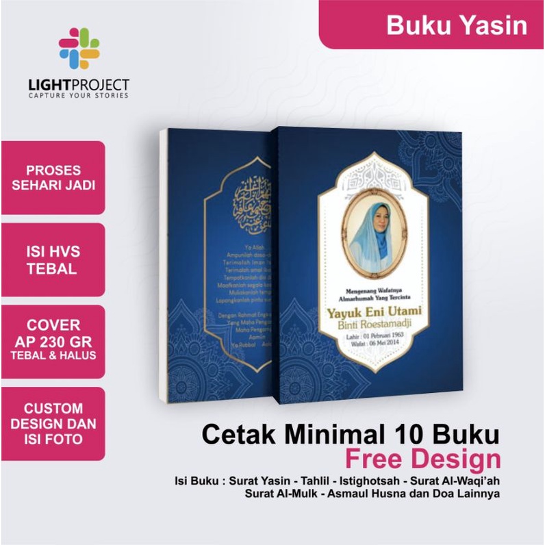 

Buku Yasin / Cetak Buku Yasin dan tahlil