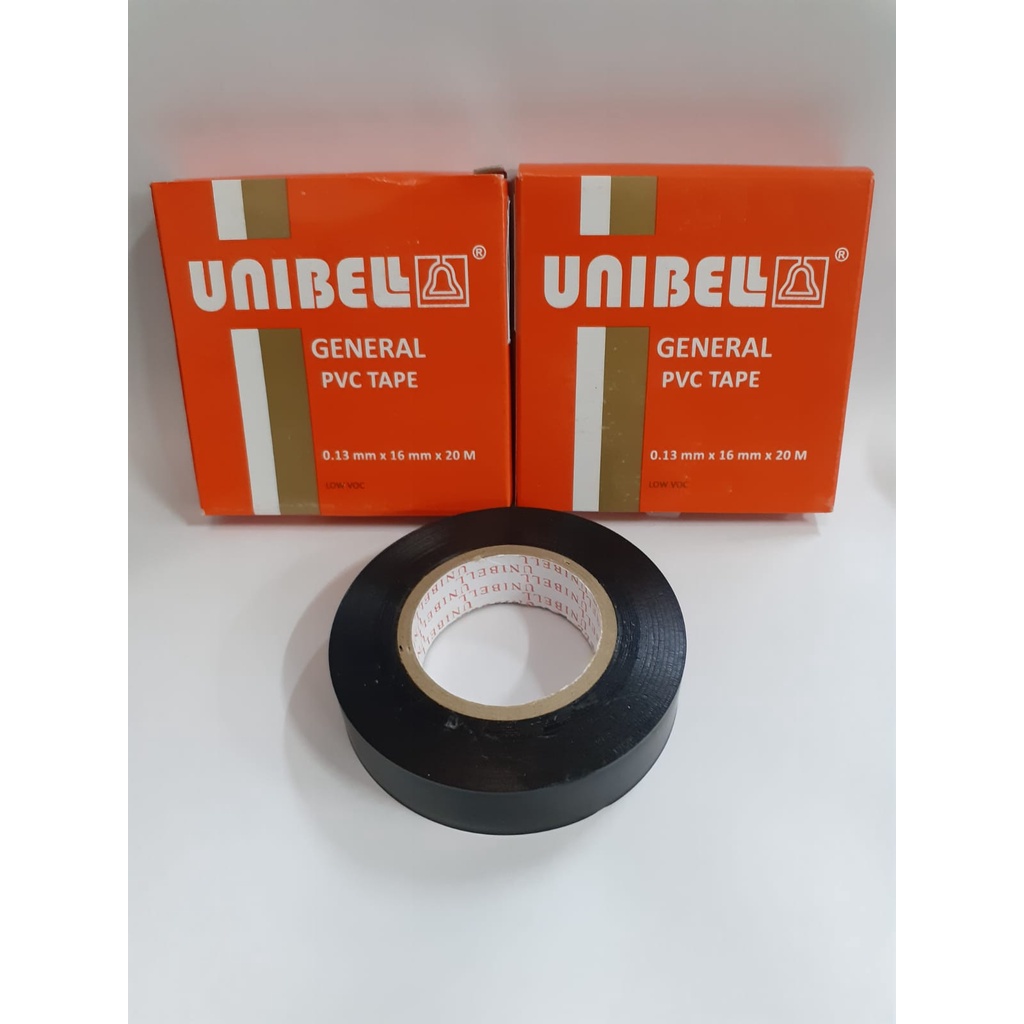 

ISOLASI LISTRIK BESAR UNIBELL HITAM 0.13 mm x 16 mm x 20M