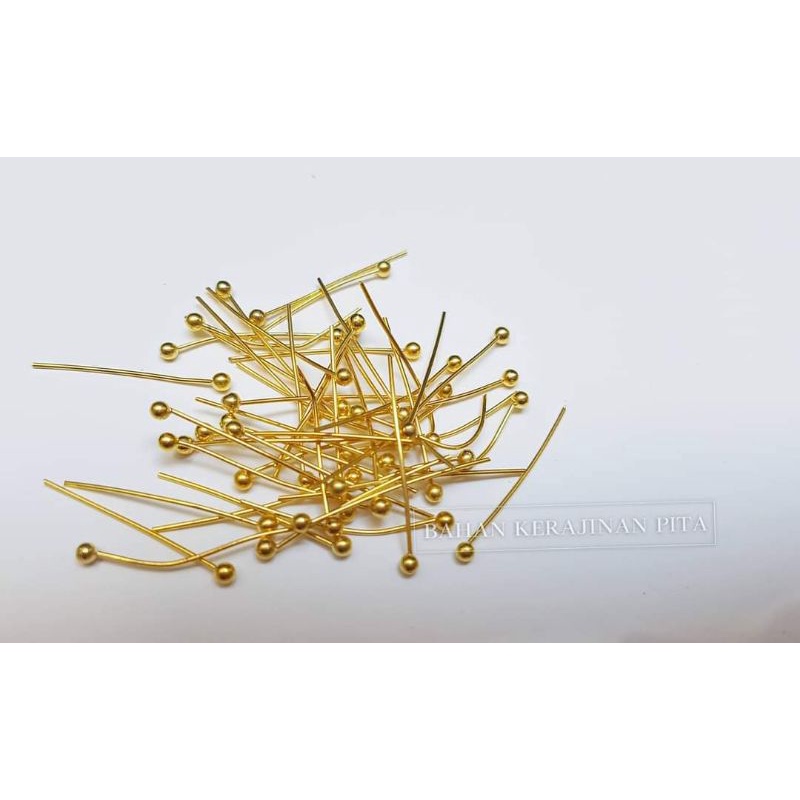 Paku pentul gold silver headpin