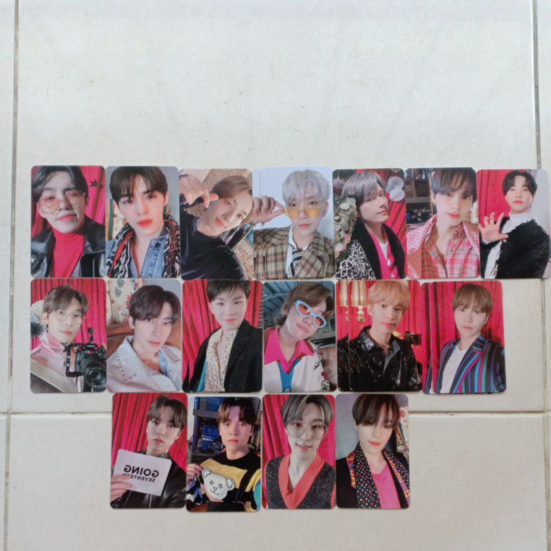 Going Magazine PC Photocard Seventeen S.Coups Jun Wonwoo Woozi The8 Mingyu Seungkwan Black White