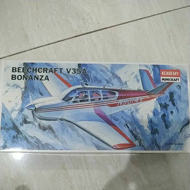 pesawat bonanza v35a 1/48 model kit academy