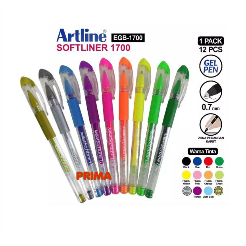 

BOLPEN GEL WARNA WARNI ARTLINE SOFTLINE (TERSEDIA SEMUA WARNA)