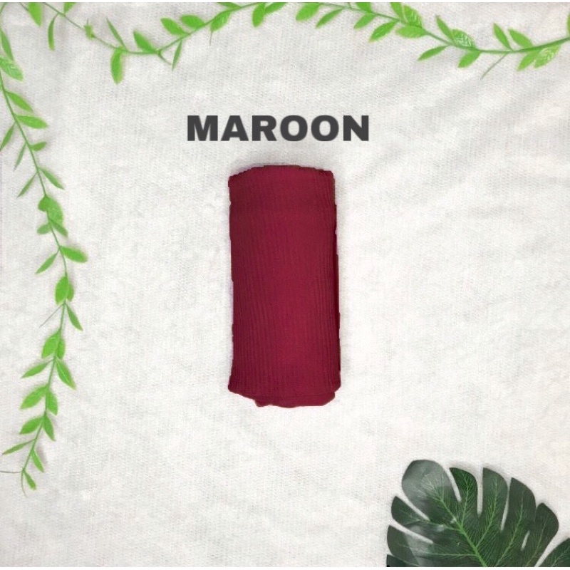 PASHMINA PLISKET LIDI  {90 X 180} AZARA-MAROON