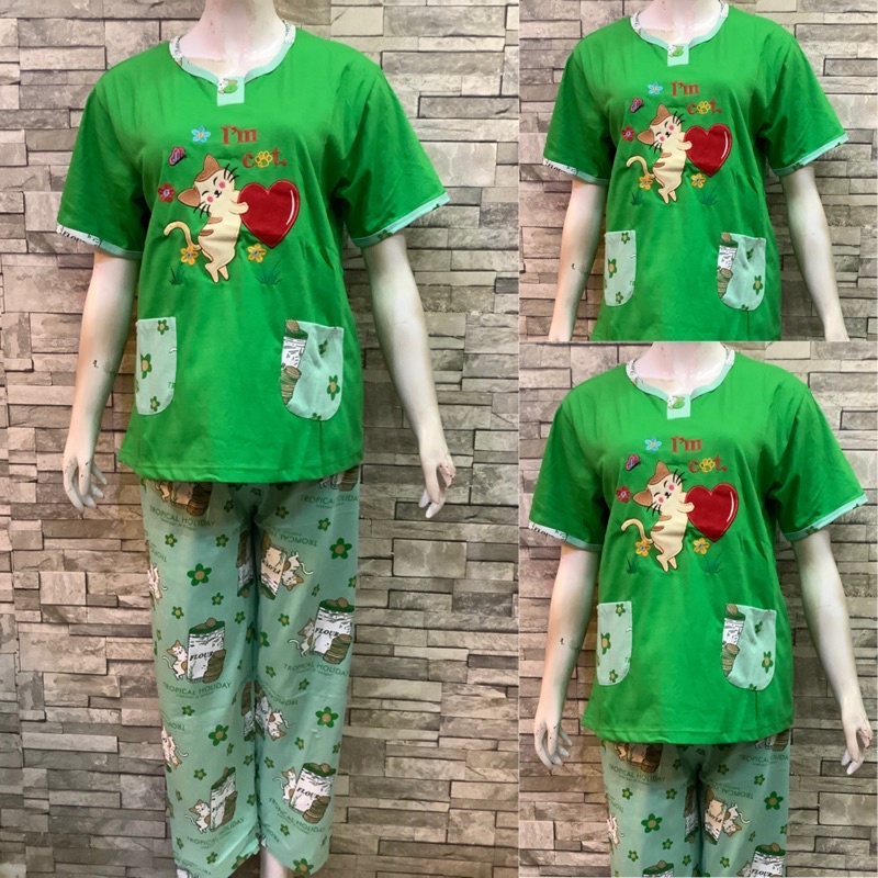 DAILILAN CP STANDAR | BAJU TIDUR | PIYAMA | COD-Im Cat Polos Hijau