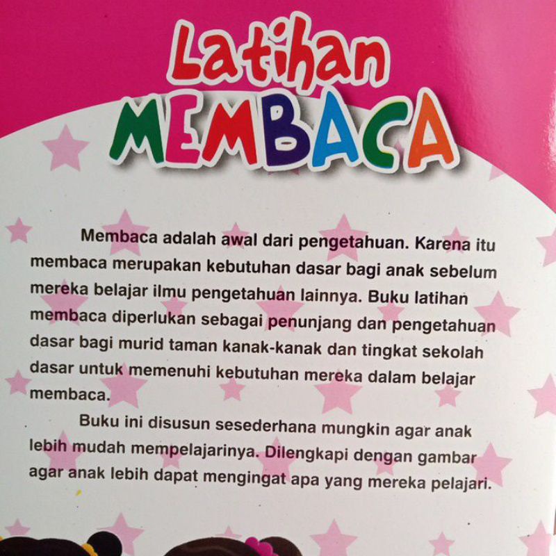 Buku Latihan Membaca