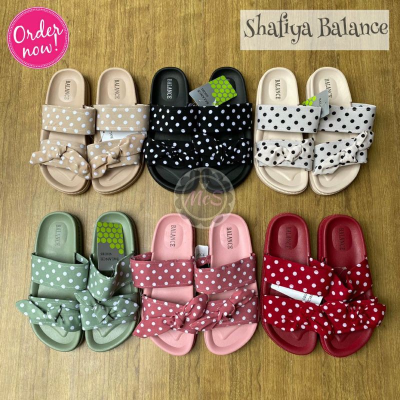SHAFIYA Sandal jelly pita kain merk Balance