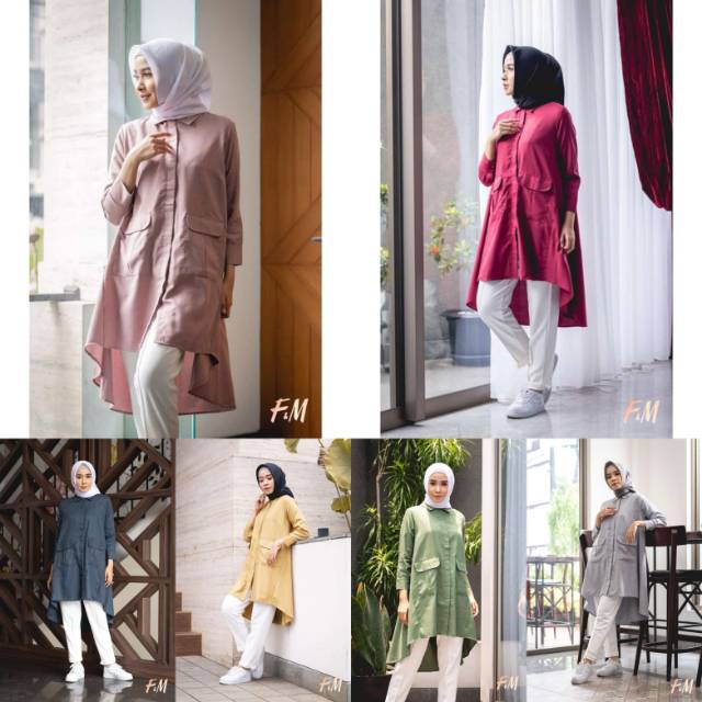 SALE Tunik polos lea by F&M