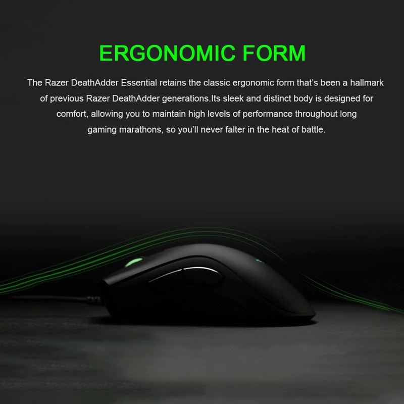 Razer Deathadder Elite mouse Gaming Kabel 3.5G 16000 DPI