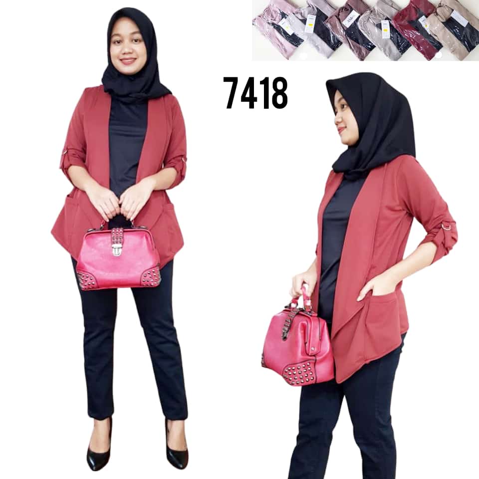 Blazer One SET Wanita/Blazer Nyatu Dalaman Wanita Premium Import / Outwear One Set Wanita