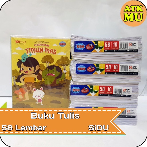 

Aman Buku Tulis Sidu 58 Lembar/ 1 Pak Isi 10 Buku Gilaa!!!