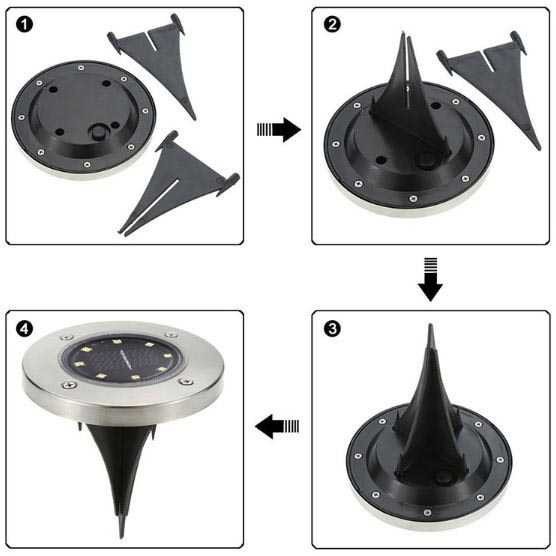 Lampu Tanam Taman Solar Tenaga Surya Outdoor LED Waterproof Sensor