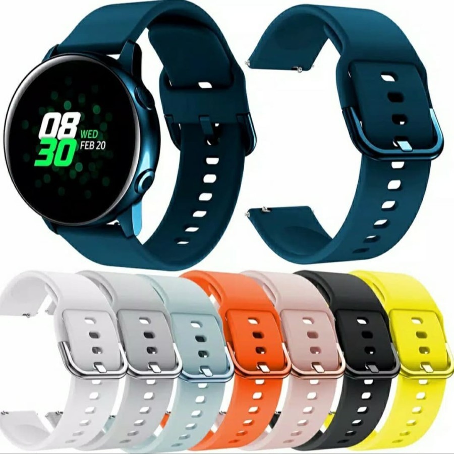 Samsung Galaxy Active Watch 1 / 2  / 3 40 41 44 45 46 MM Silicone Sport Strap Tali