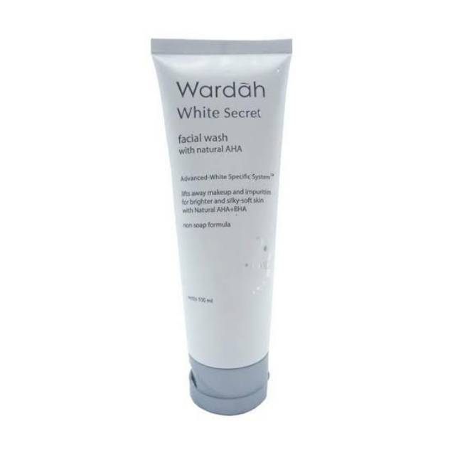 WARDAH WHITE SECRET FACIL WASH WITH NATURAL AHA 100ML