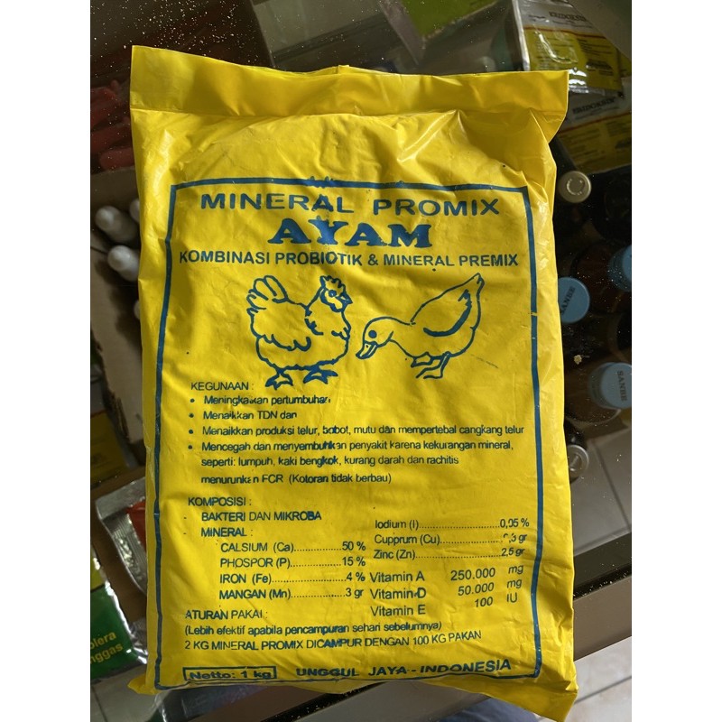 

mineral premix ayam petelur unggas 1kg itik