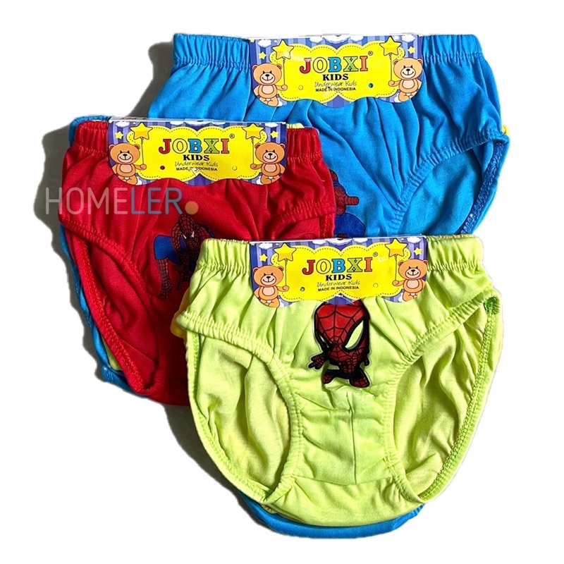 Celana Dalam Men'Briefs Anak (3 Pcs) / Celana Dalam Anak Laki Laki / Sempak Anak Pria