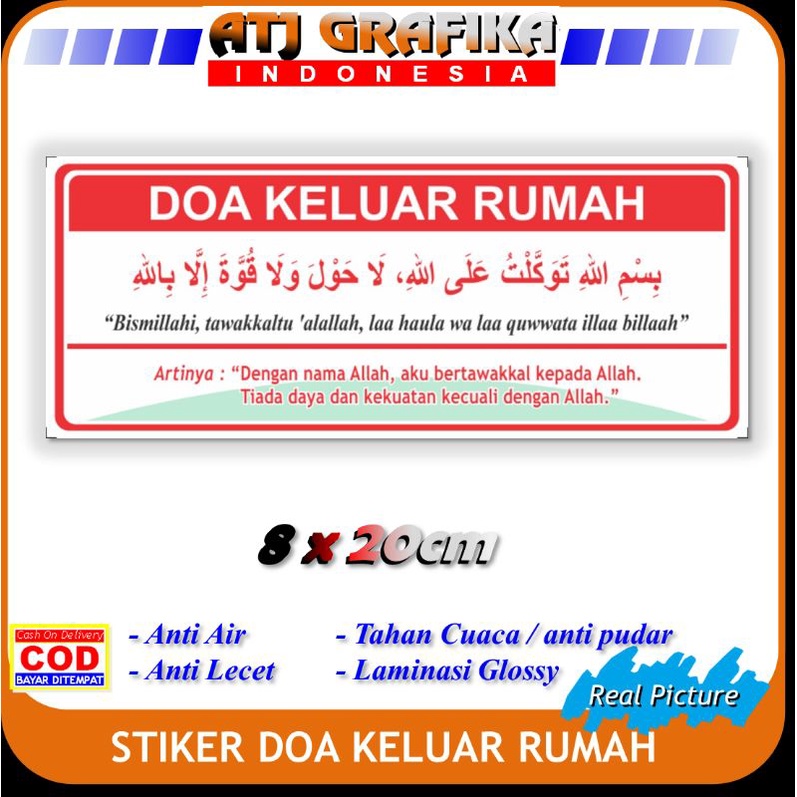 

Stiker new doa keluar rumah sticker pergi jalan naik mobil
