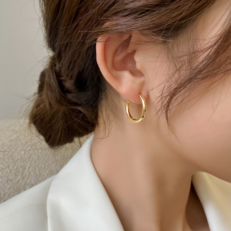 Anting Bulat Simple Untuk Wanita