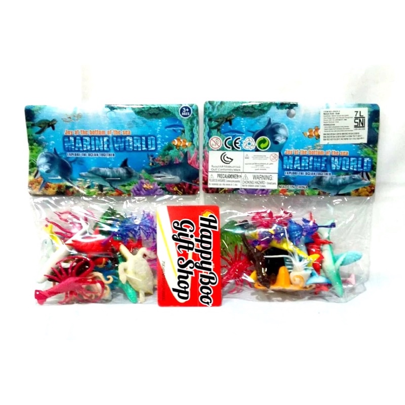 mainan figure animal laut binatang laut marine world set ocean figura miniature