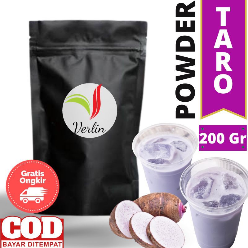 

Bubuk Minuman Taro Powder Verlin kualitas premium cocok untuk es kekinian